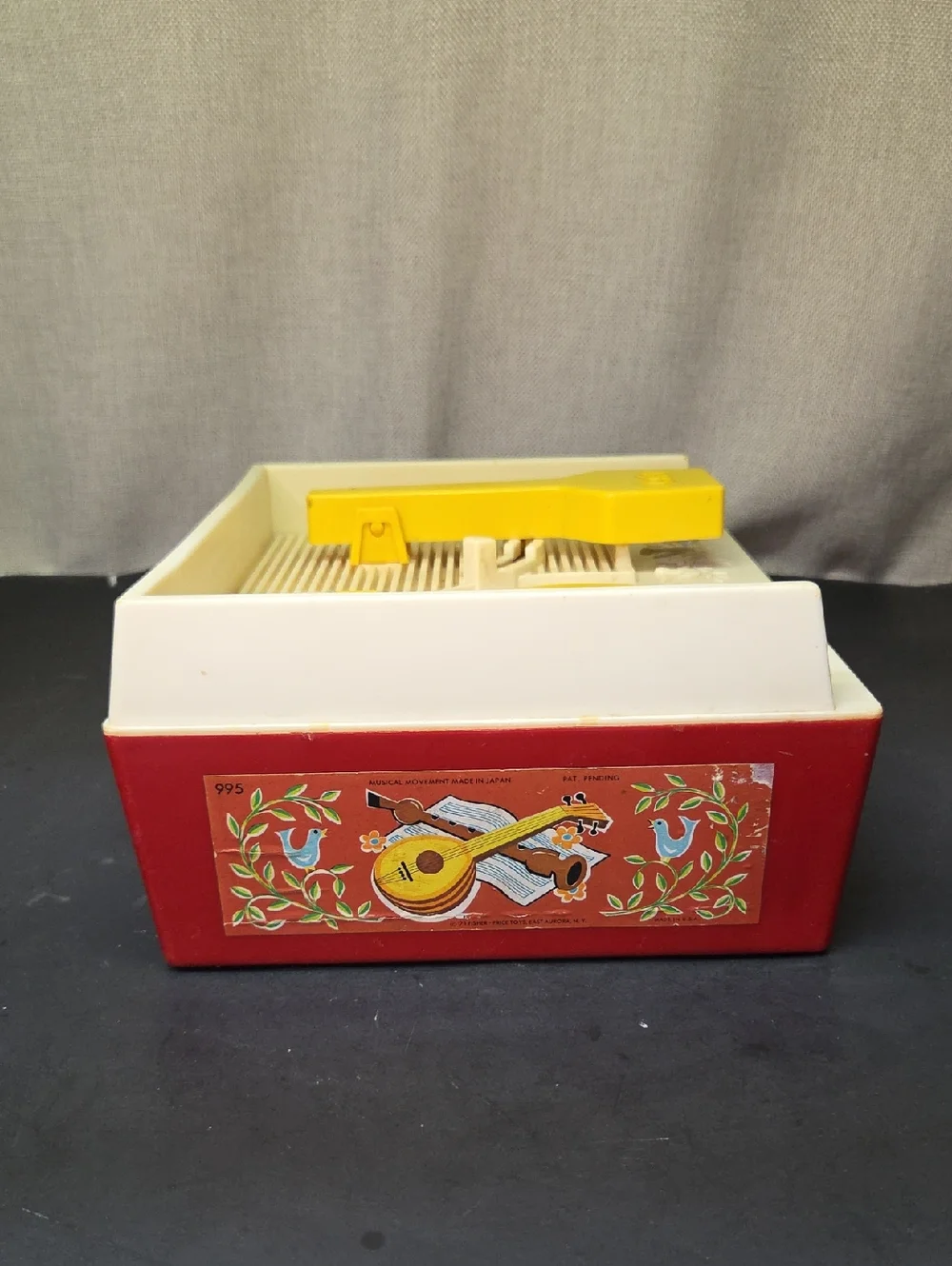 Fisher Price 1971 Vintage Record Player With 5 Discs Tested Works #995 (set‎ R)